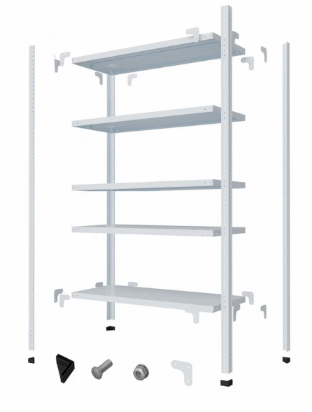 Стеллаж Титан МС-750 1000х1000х700 мм 5 полки