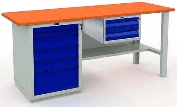 Верстак большой с подвесным ящиком для станка W200.WS6/F2.100