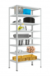 Стеллаж МС-900 3000х1000х400 мм 8 полок