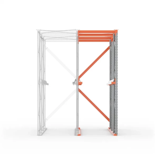 Стеллаж набивной паллетный ДС 4000х3300х1100 (85.1.5) 1 ярус