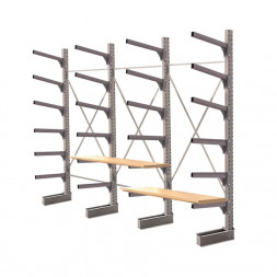 Стеллаж консольный односторонний КЛр 2500х4768х755 (600) 6 ярусов