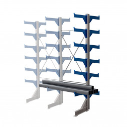 Стеллаж консольный двухсторонний КТр 4000х1740х2600 (1200) 6 ярусов ДС