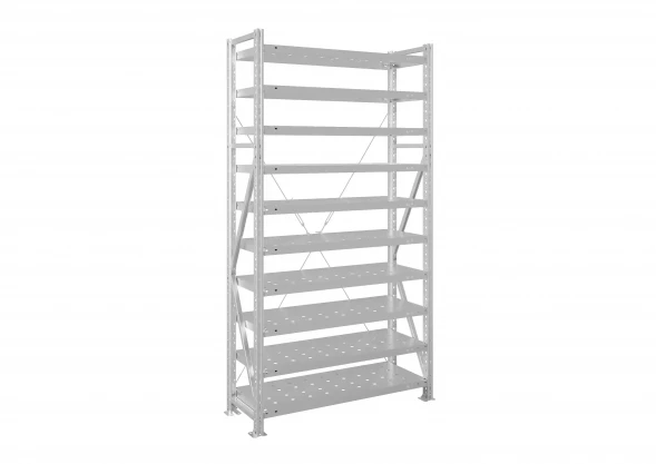 Стеллаж металлический MS U 2000х1000х900 10 полок перфорированные до 300 кг