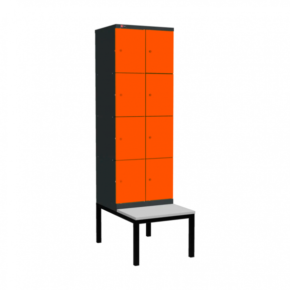 Шкаф Диком УНО-324 (RAL 7016 + RAL 2004) на подставке-скамейке