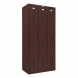 Шкаф металлический трехсекционный коричневый