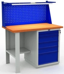 Верстак для квартиры с экраном W120.F2/WS6.011