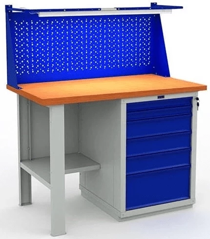 Верстак для квартиры с экраном W120.F2/WS6.011