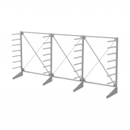 Стеллаж консольный односторонний Sortex 1920х4808х720 7 ярусов