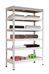 Стеллаж МС-Т 2000х1856х530 мм 6 ярусов настил фанера