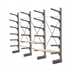 Стеллаж консольный односторонний КСр 2500х4392х960 6 ярусов