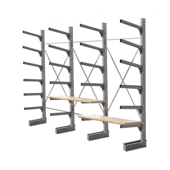 Стеллаж консольный односторонний КСр 2500х4392х960 6 ярусов