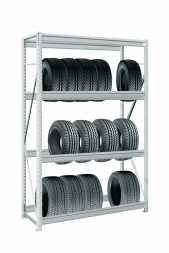 Стеллаж для колес в гараж MS Pro Z 2500х2100х400 мм 4 яруса