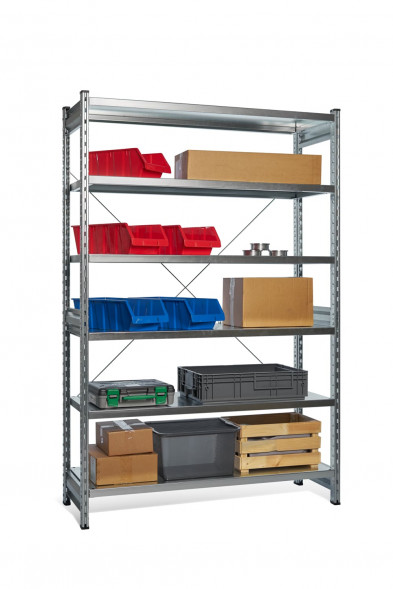 Стеллаж СТ-031 цинк 2279х1300х300 6 полок до 200 кг