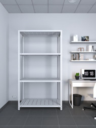 Стеллаж ТС Лайт 1800х700х300 с 4 перфорированными полками