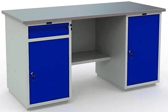 Верстак металлический для сарая WT160.WD2/WD1.000