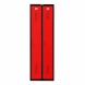 Шкаф металлический двухдверный черный с красным
