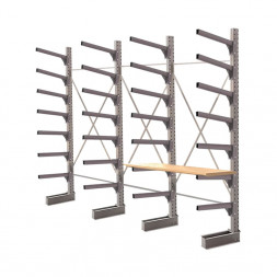 Стеллаж консольный односторонний КЛр 2500х4768х955 (800) 7 ярусов