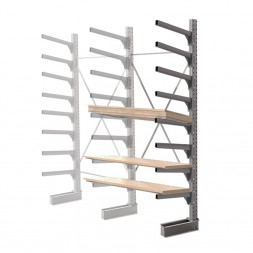 Стеллаж консольный односторонний КСр 2500х1696х960 7 ярусов ДС