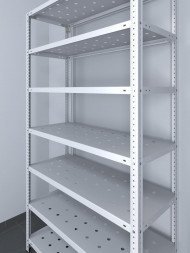 Стеллаж ТС Лайт 2000х700х400 с 7 перфорированными полками