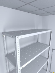 Стеллаж ТС Лайт 2500х1000х600 с 7 перфорированными полками