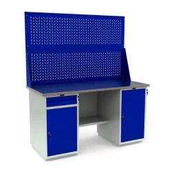 Верстак с металлической столешницей рабочий WT160.WD2/WD1.020
