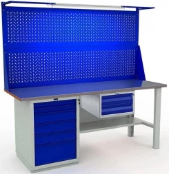 Верстак для квартиры W200.WS6/F2.121.W 2000 мм