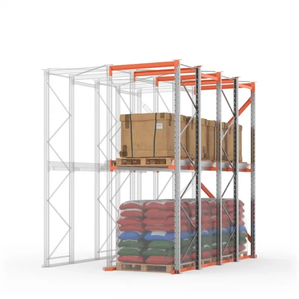 Стеллаж набивной паллетный ДС 4000х4200х1050 (85.1.5) 1 ярус