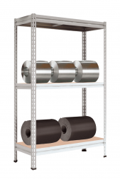 Стеллаж МС-Т 3000х1551х530 мм 3 яруса настил фанера