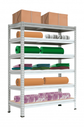 Стеллаж МС-Т 3000х1856х784 мм 6 ярусов настил фанера