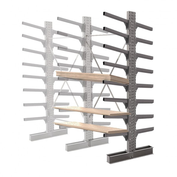 Стеллаж консольный двухсторонний КСр 2500х1696х1600 8 ярусов ДС