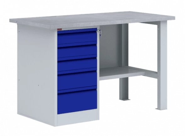 Верстак металлический однотумбовый ВП-3