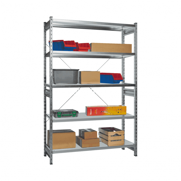 Стеллаж СТ-031 цинк 2067х1000х500 5 полок до 200 кг