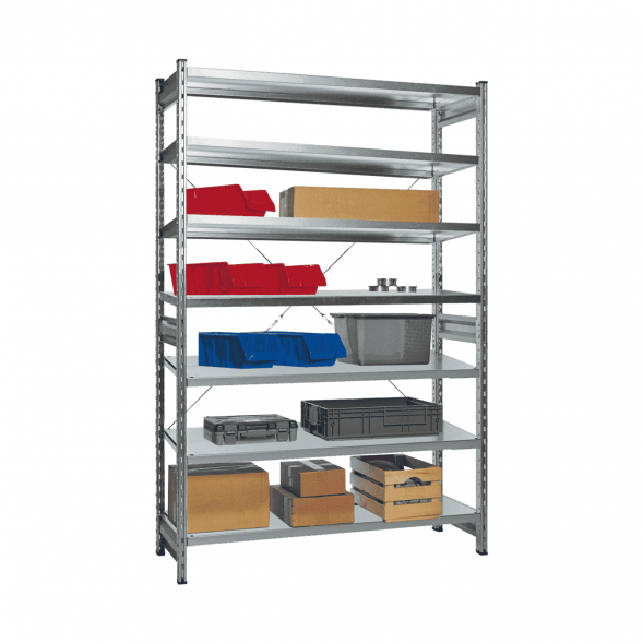 Стеллаж СТ-031 цинк 2067х1300х500 7 полок до 250 кг