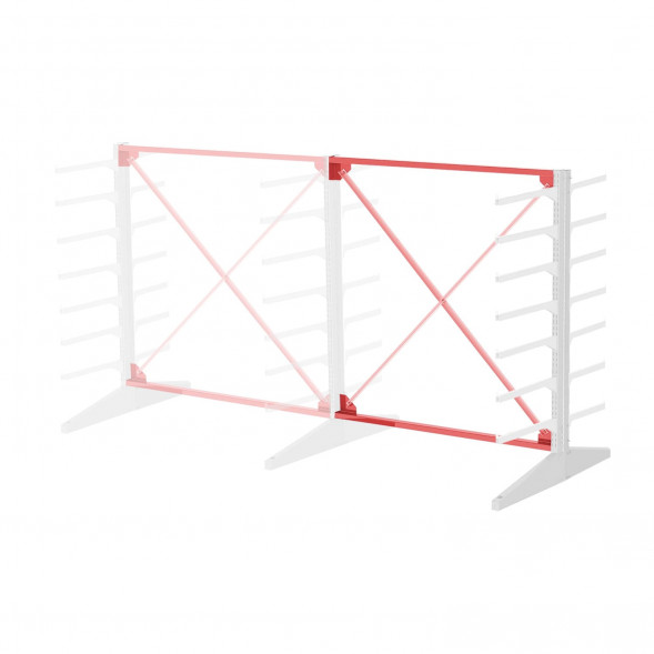 Стеллаж консольный двухсторонний Sortex 1920х1587х1280 7 яруса ДС