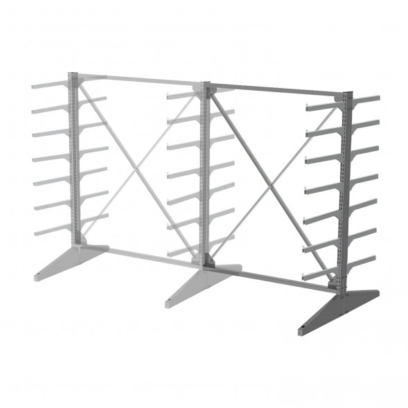 Стеллаж консольный двухсторонний Sortex 1920х1587х1280 7 яруса ДС