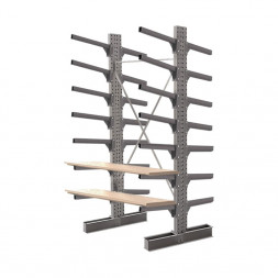 Стеллаж консольный двухсторонний КСр 2500х1696х1600 7 ярусов