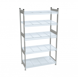 Стеллаж СТ-023 3000х1500х600 с 5 ярусами (рамы и настил - окрас)