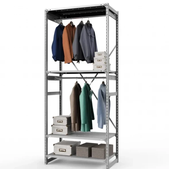 Стеллаж металлический ГТС Универсал, 2500x1000x500 мм.Штанги: 2шт. Полки: метал. усил. перф. 4 шт. (ТСУ 251005412ш2)