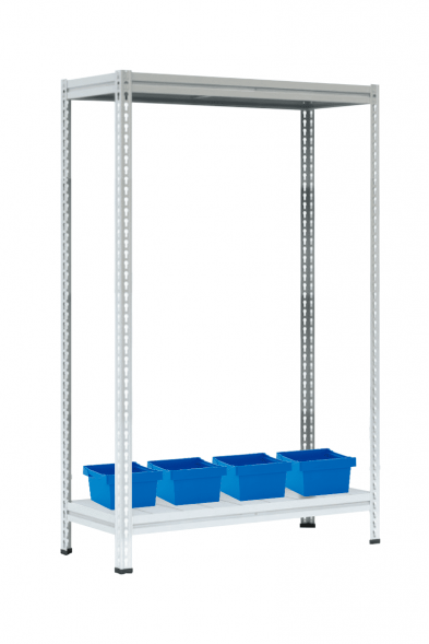 Стеллаж МС-Т 2000х1551х530 мм 2 яруса настил металл