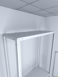 Стеллаж ТС Лайт 3000х700х400 с 3 перфорированными полками