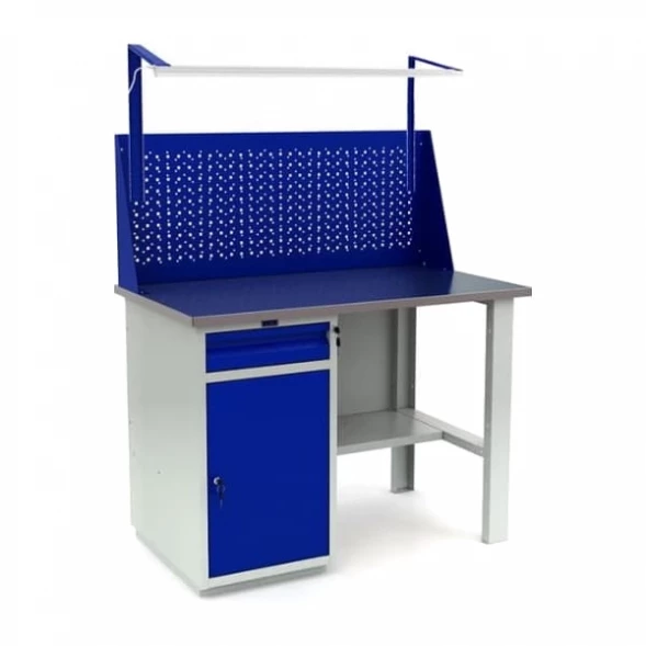 Верстак Практик с освещением и перфопанелью WT120.WD2/F1.011