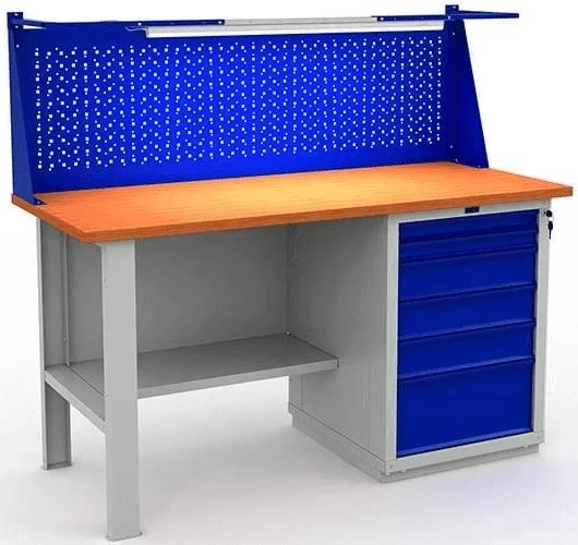 Верстак Практик в сарай производственный W160.F2/WS6.011