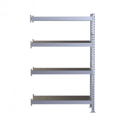 Стеллаж SGR-V 2000х1500х600 4 яруса (рамы, балки, настил - цинк) ДС
