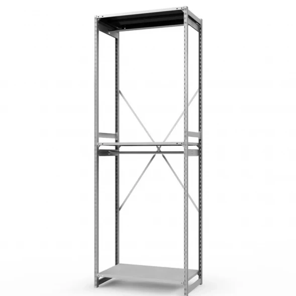 Стеллаж металлический ГТС Универсал, 3000x1000x600 мм.Штанги: 2шт. Полки: метал. 3 шт. (ТСУ 30100630ш2)