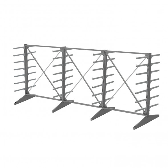 Стеллаж консольный двухсторонний Sortex 1920х4808х1280 7 ярусов