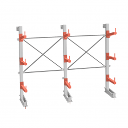 Стеллаж консольный СТ-062 2450х3160х830 3 яруса +О односторонний
