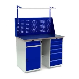 Верстак металлический для СТО модульный WT120.WD2/WD5.011