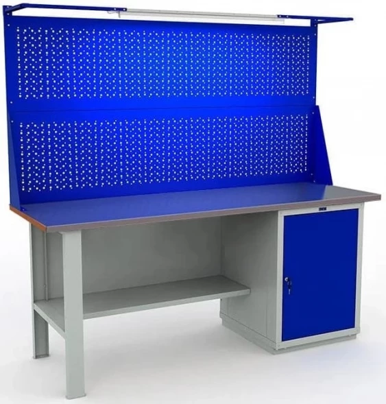Верстак большой с двумя экранами рабочий W200.F2/WS1.021.W
