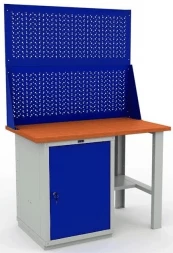 Верстак большой с перфопанелью гаражный W120.WS1/F2.020
