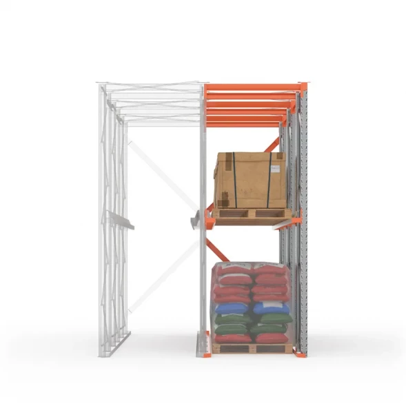 Стеллаж набивной паллетный ДС 4000х5000х1000 (85.1.5) 1 ярус